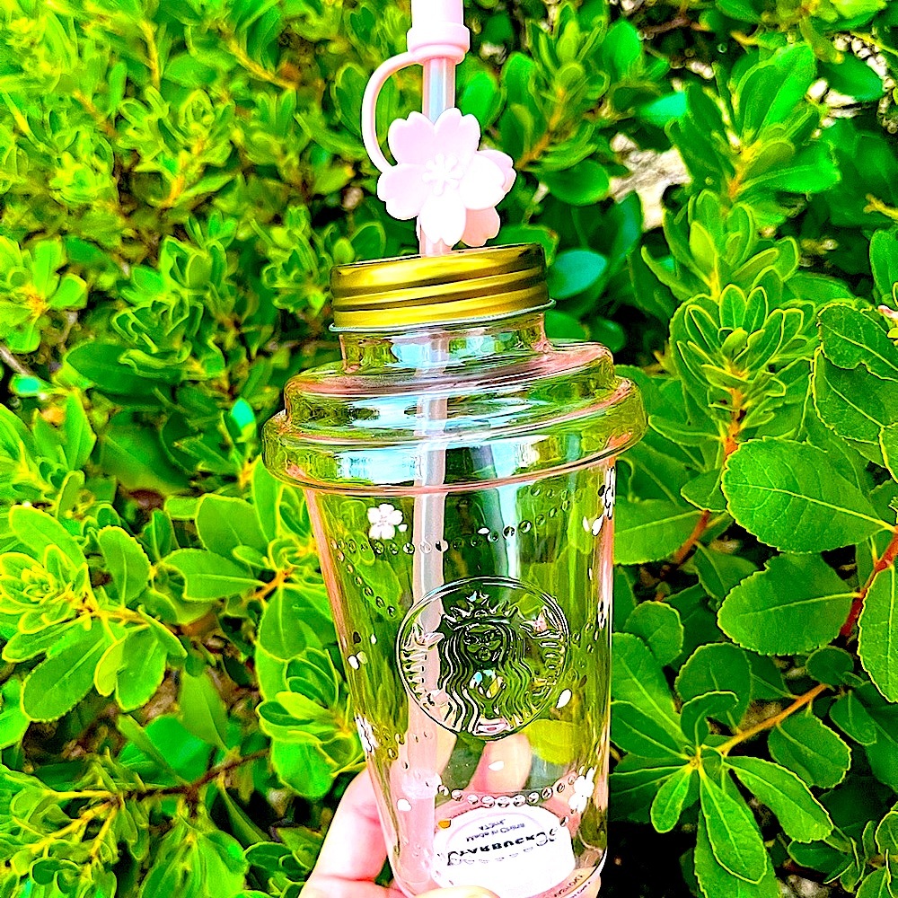 🌸NEW🌸Starbucks China Pink Sakura🌸Flower Tumbler cup 💕w/cherry blossom topper - Picture 7 of 15